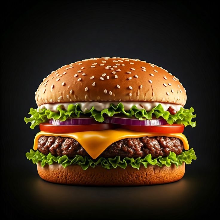 Beef Grilled Burger With Tangy Sauce