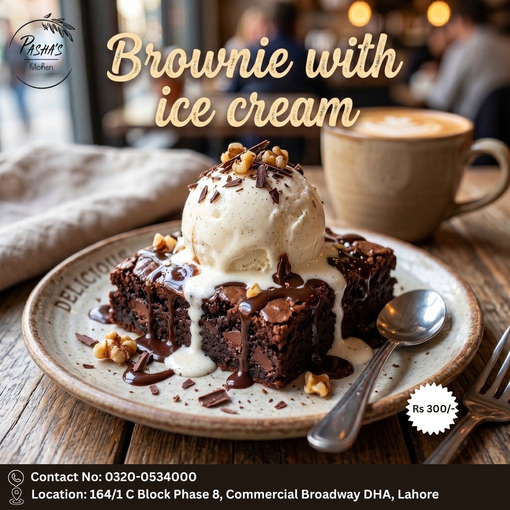 Brownie With Ice Cream